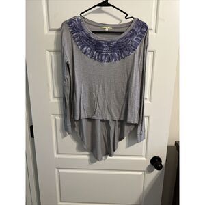 Giianni‎ Bini Women's Blouse, Color Gray/Purple, Size Medium
